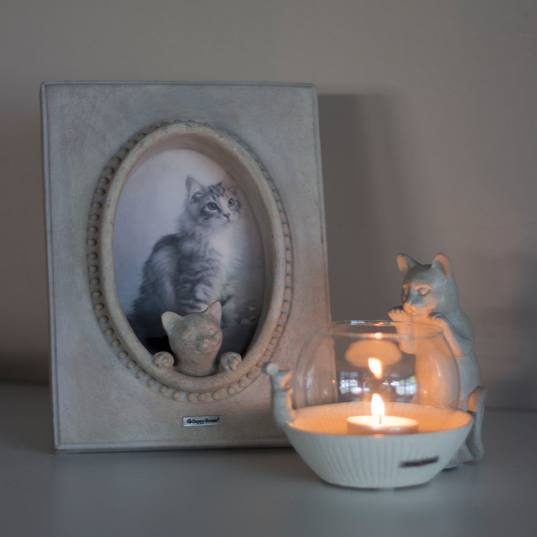 Cornice per foto con gatto in 3D