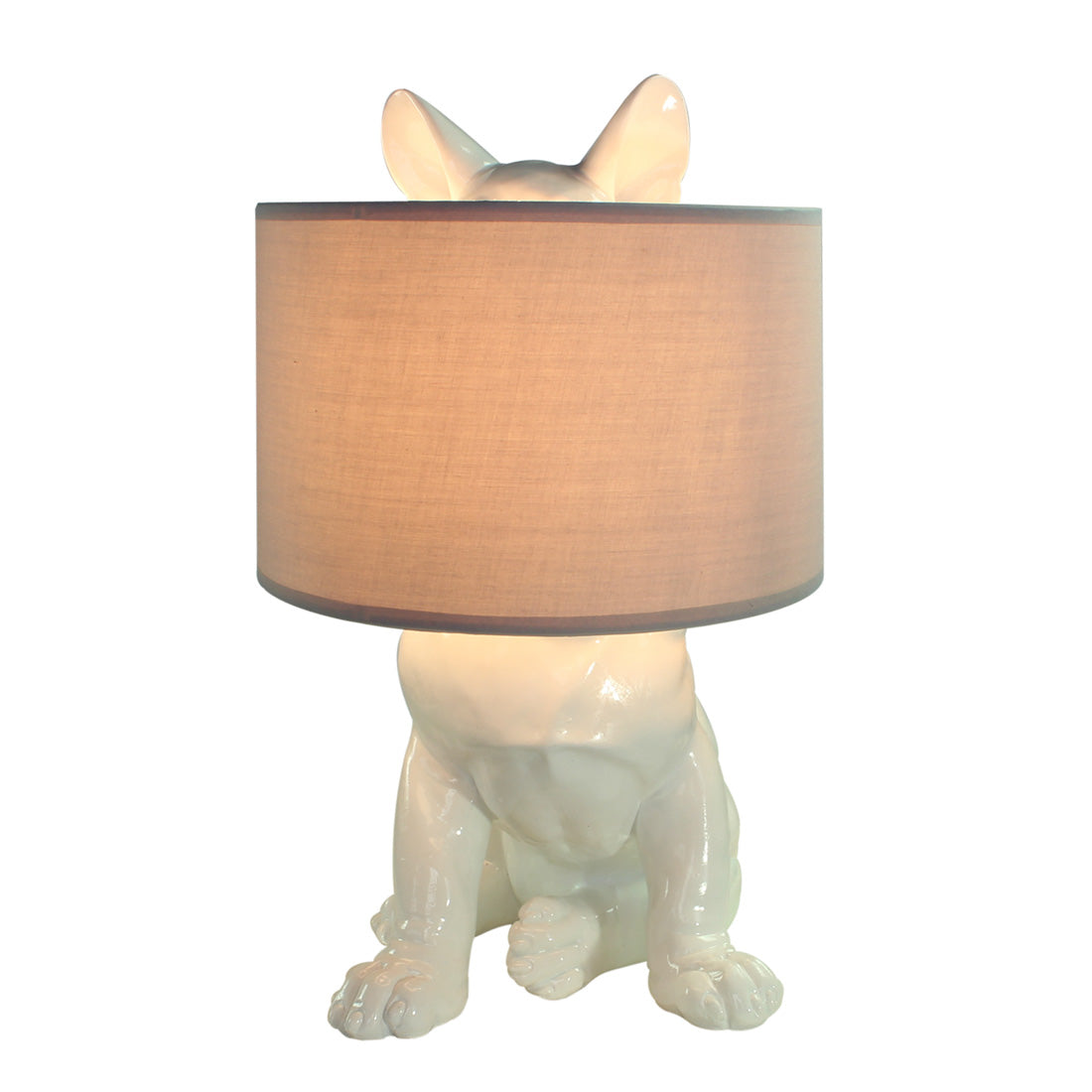 Lampada con cane nascosto