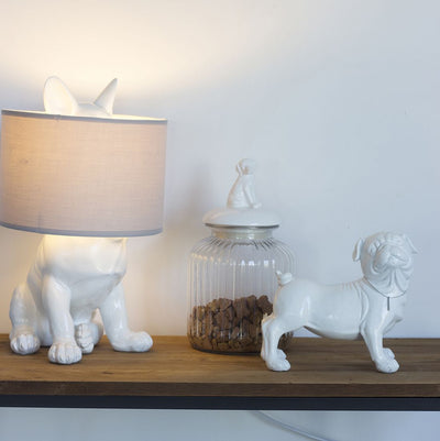 Lampada con cane nascosto
