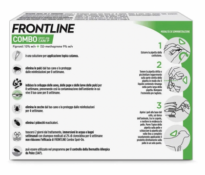 Frontline Combo Soluzione Spot-On Cani Taglia Piccola 2-10 kg 3 Pipette Monodose