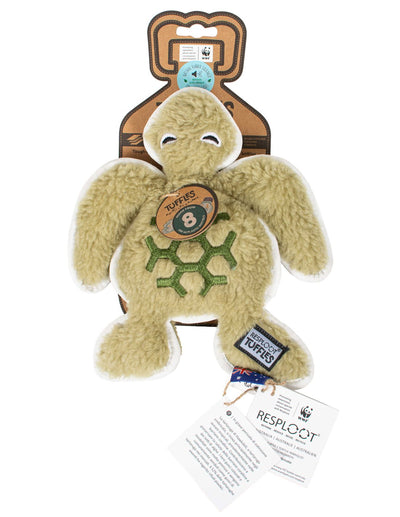 Gioco cane - tartaruga tuffles wwf in materiale riciclato
